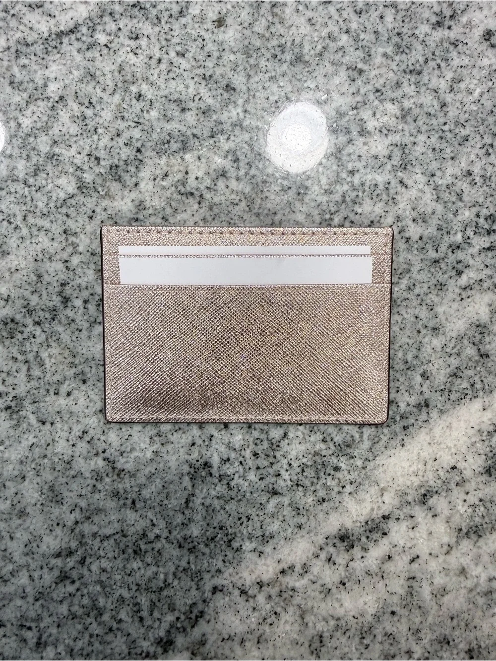 Kate Spade Metallic Card Holder - Rose Gold